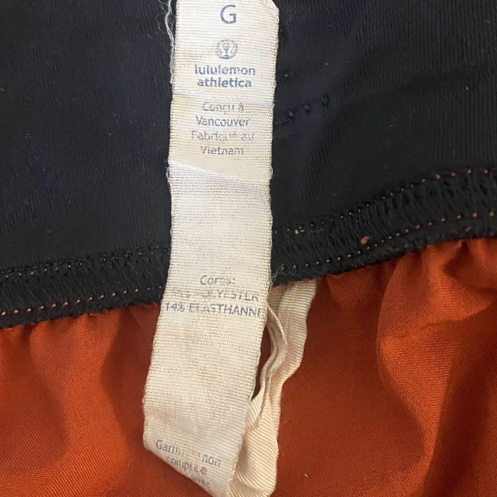 Lululemon Lululemon Athletic Shorts Orange Men's Large Drawstring Pockets Stretch Casual Activewear Size US 33 - 8 Thumbnail