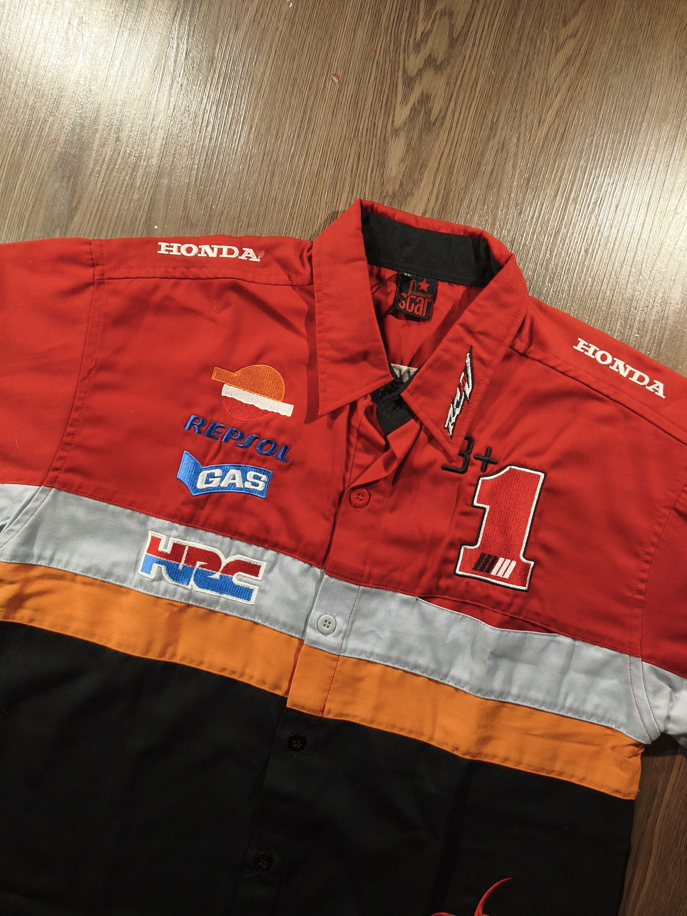 Honda Honda HRC Marc Márquez Big Logo Racing Workshirt Size US M / EU 48-50 / 2 - 2 Thumbnail