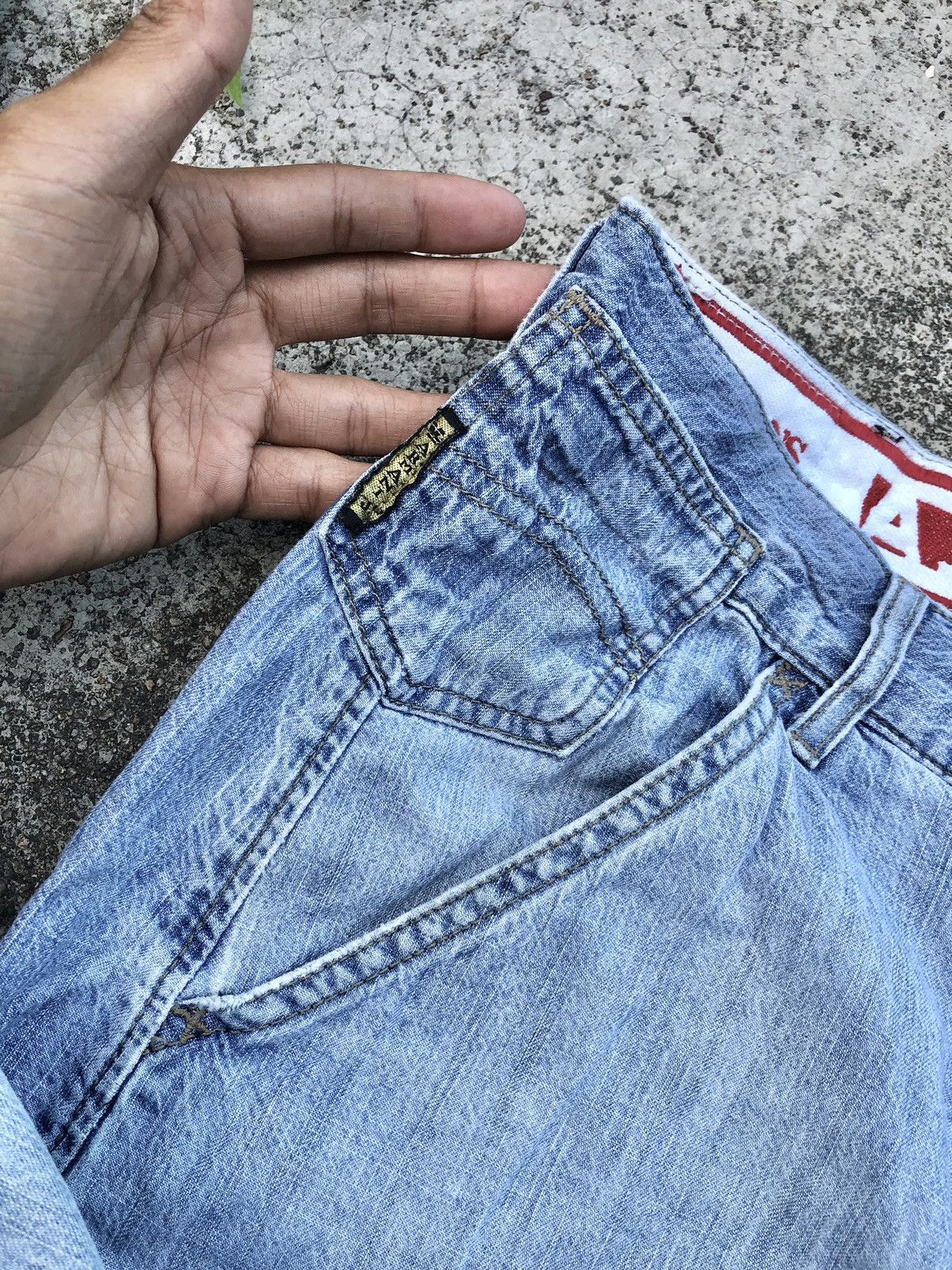 Armani × Giorgio Armani VINTAGE RECONSTRUCTED ARMANI JEANS Size US 34 / EU 50 - 7 Thumbnail