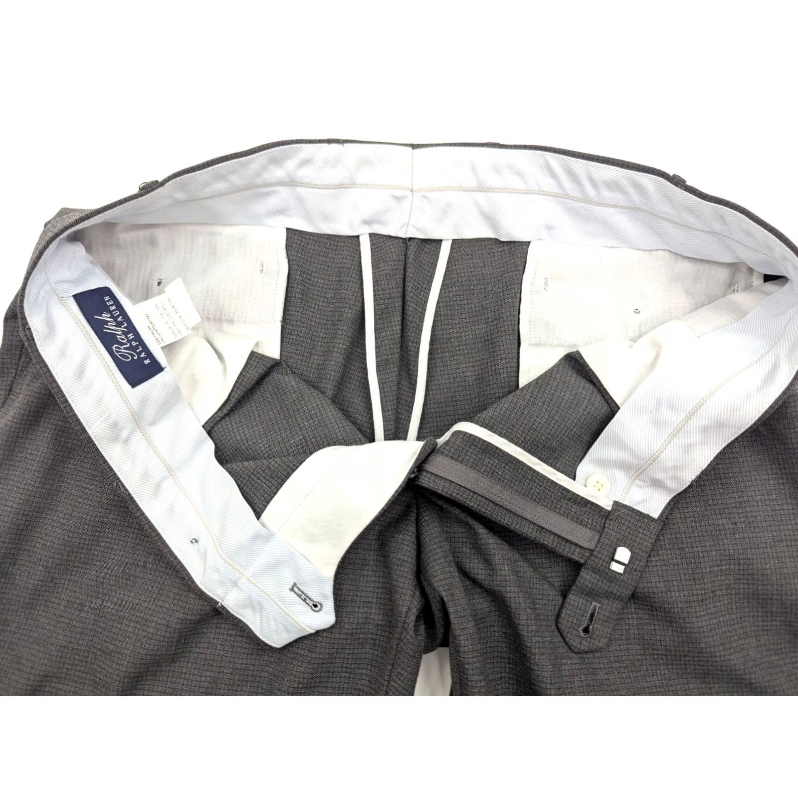 Ralph Lauren RALPH LAUREN Gingham Check Pleated Dress Trouser Pants Men 38x30 Gray Size US 38 / EU 54 - 6 Thumbnail