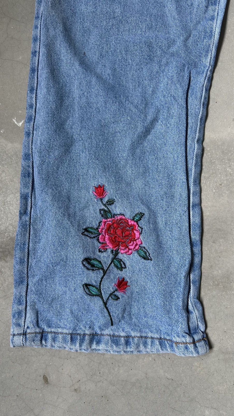 Barena Venezia VINTAGE VENEZIA ITALIA EMBROIDERY ROSES DENIM PANT Size US 34 / EU 50 - 2 Thumbnail
