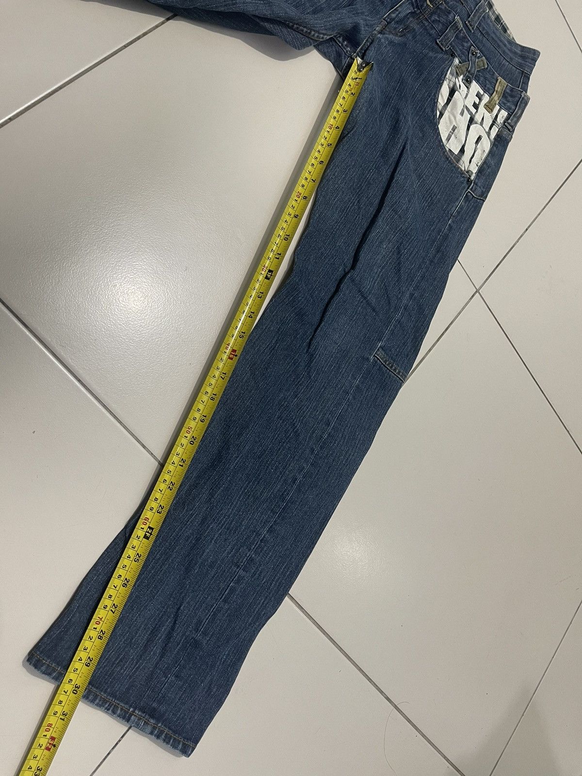 Designer Dominate Handcrafted Jeans Custom Designer Size US 31 - 6 Thumbnail