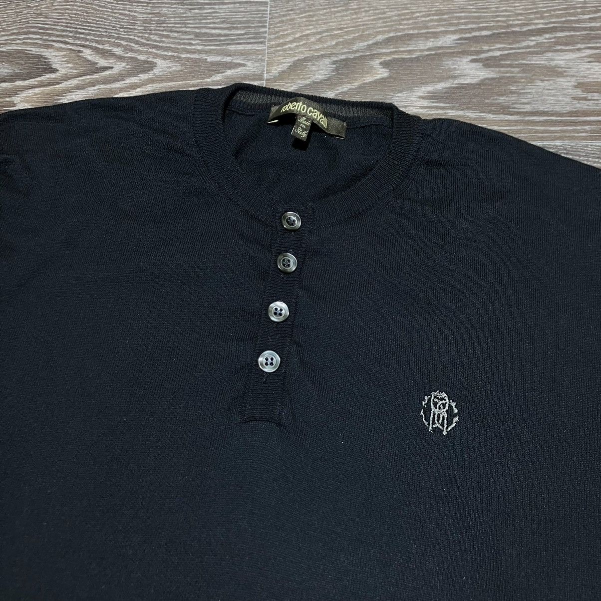 Roberto Cavalli ROBERTO CAVALLI Cotton Cashmere Button Up Sweater Size US L / EU 52-54 / 3 - 3 Thumbnail