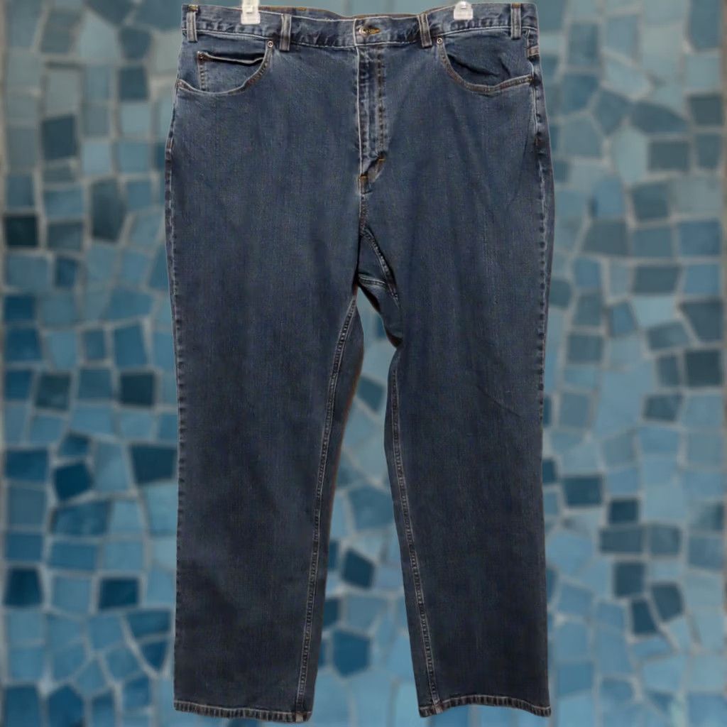 Vintage Duluth Flex Weekender Jeans Men's 5-Pocket Denim Blue 44x32 Regular Relaxed Straight Belt Loops Size US 44 / EU 60 - 1 Thumbnail