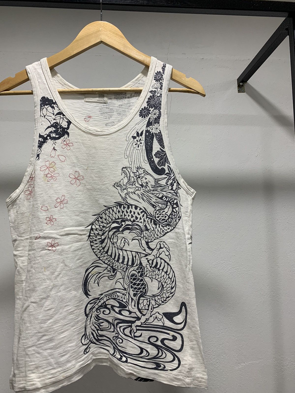 Japanese Brand Japan Dragon Sukajan Singlet 90s Size US S / EU 44-46 / 1 - 3 Thumbnail