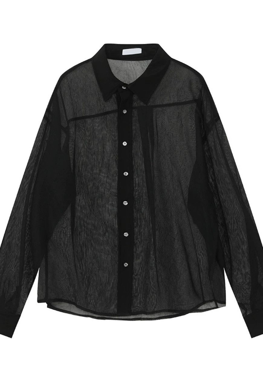 Other Men’s Thin mesh see-through shirt Size US M / EU 48-50 / 2 - 3 Thumbnail
