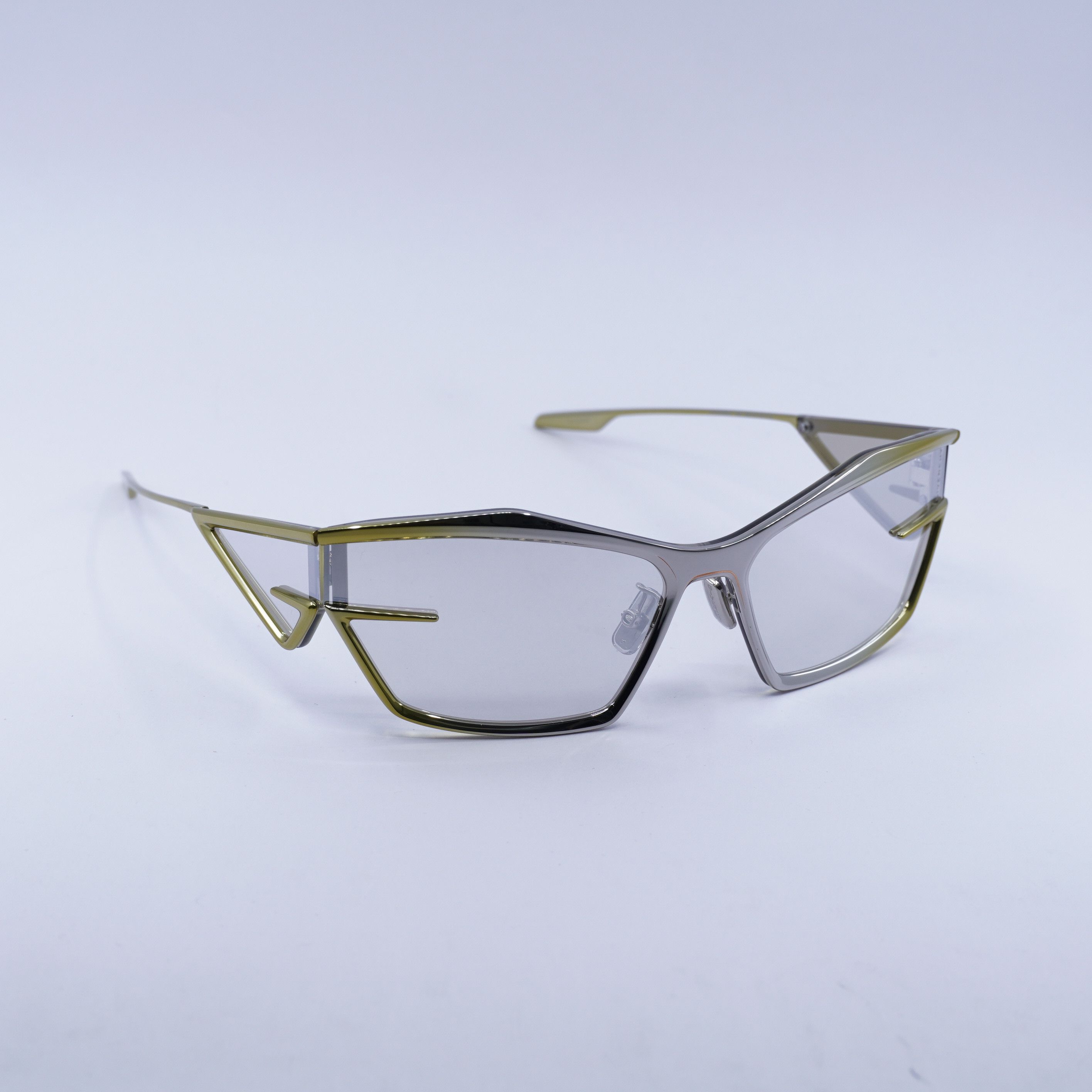 Givenchy Givenchy GV40066U 39C Sunglasses Yellow Geometric Frame Size ONE SIZE - 5 Thumbnail