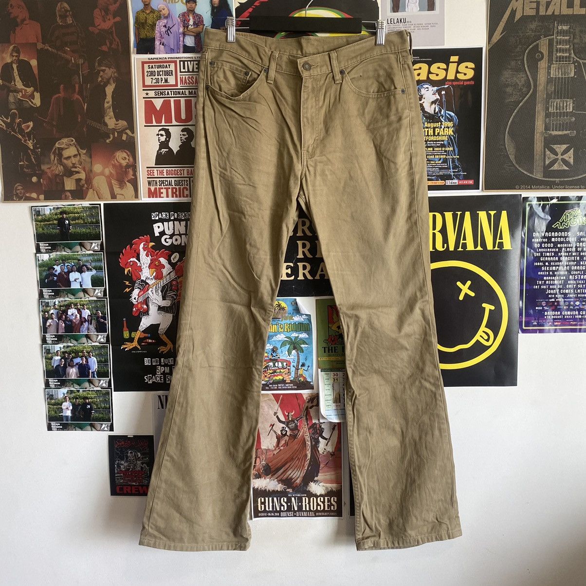 Levi's Vintage Levi’s 517 Y2k Flare Chino Pants Size US 34 / EU 50 - 2 Thumbnail