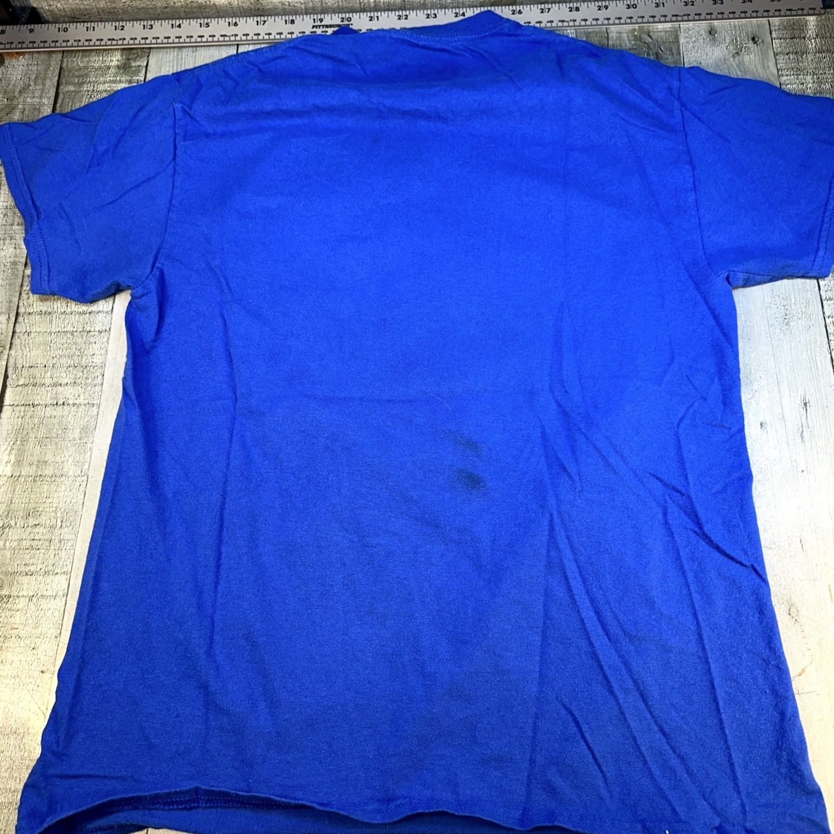 Vintage Popular Poison Don’t Touch Money Graphic Tee Blue T-Shirt M Mens Medium Shirts Dollar Graphic Streetwear Size US M / EU 48-50 / 2 - 3 Thumbnail