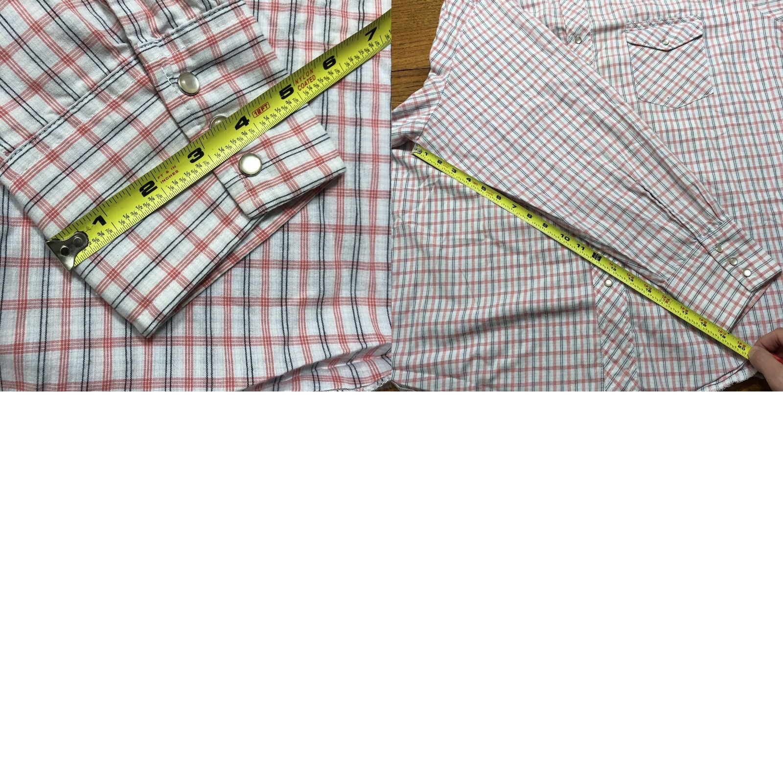 Wrangler Wrangler Western Pearl Snap Shirt Mens 3X Big Man White Plaid Casual Cowboy Size US XXL / EU 58 / 5 - 8 Thumbnail