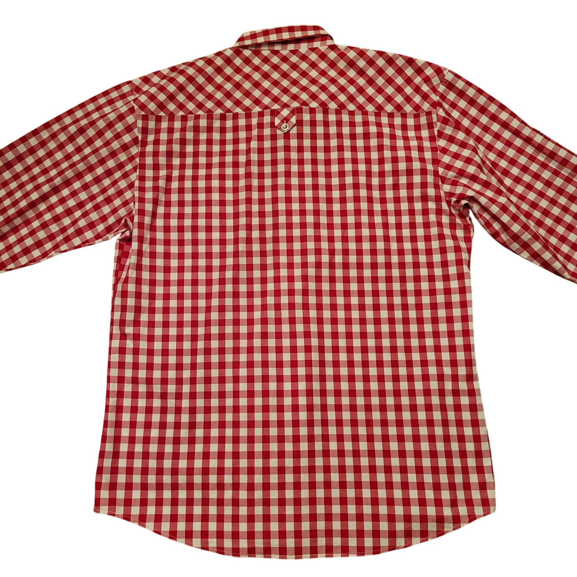 Other Y2K Ablanche Red White Gingham Check Long Sleeve Shirt 3XL C Size US XXL / EU 58 / 5 - 3 Thumbnail