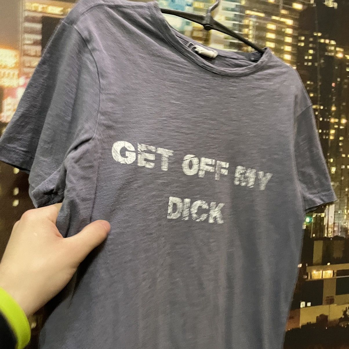 Vintage VINTAGE TEE SKATER GET OFF MY DICK PENIS FUNNY PORNO XXX Size US M / EU 48-50 / 2 - 1 Thumbnail