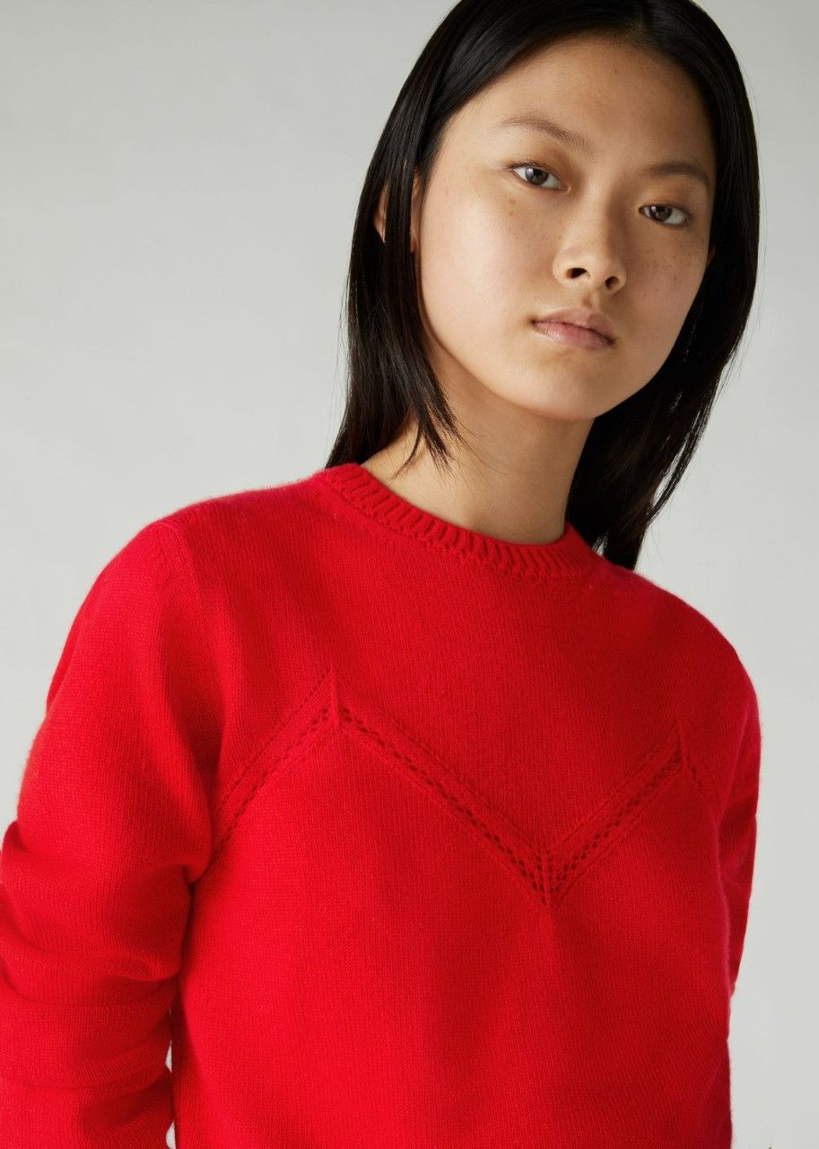 Loro Piana o1srvl11e0524 Sweater in Red Size XL / US 12-14 / IT 48-50 - 4 Thumbnail