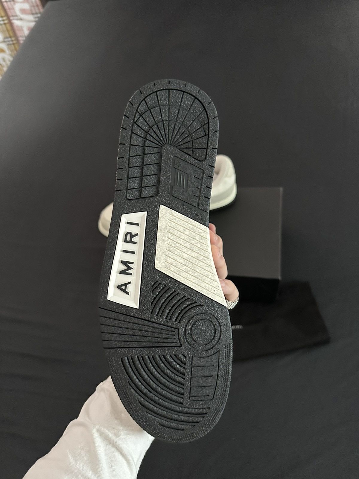 Amiri Amiri Beige Skel Low Top Sneakers Size US 14 / EU 47 - 4 Thumbnail