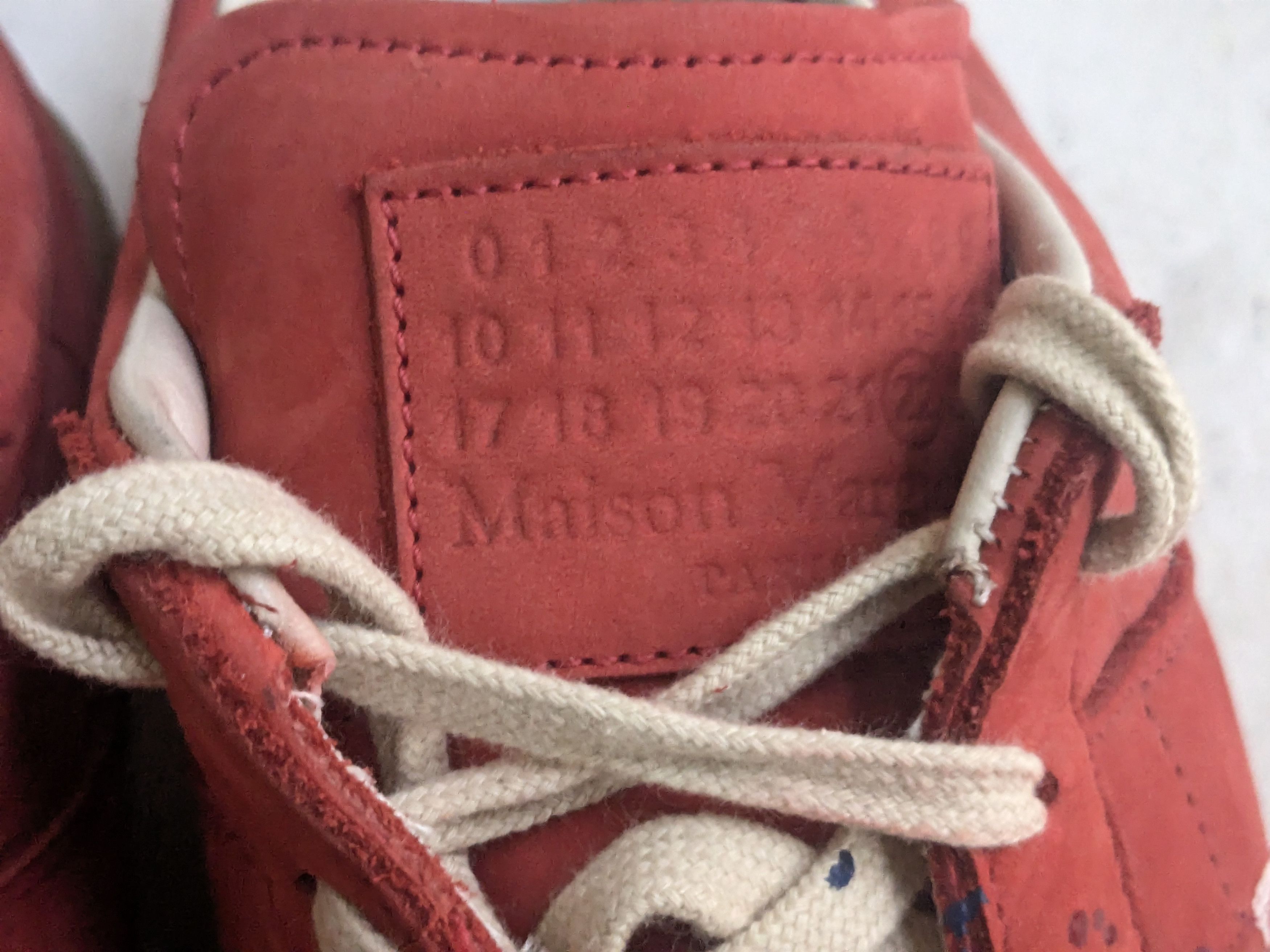 Maison Margiela Maison Margiela Replica GAT Red Paint Splatter 10 43 Size US 10 / EU 43 - 8 Thumbnail