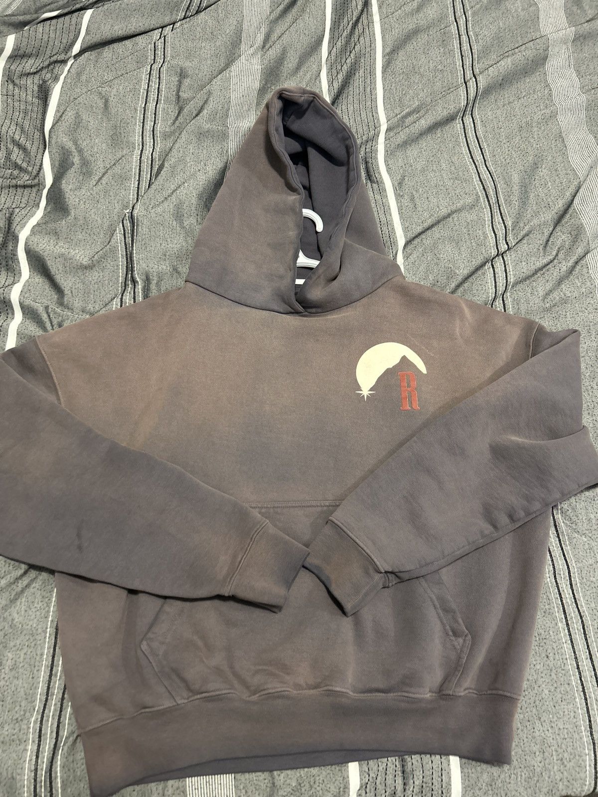 image of Rhude Moonlight Hoodie in Brown, Men's (Size Small)