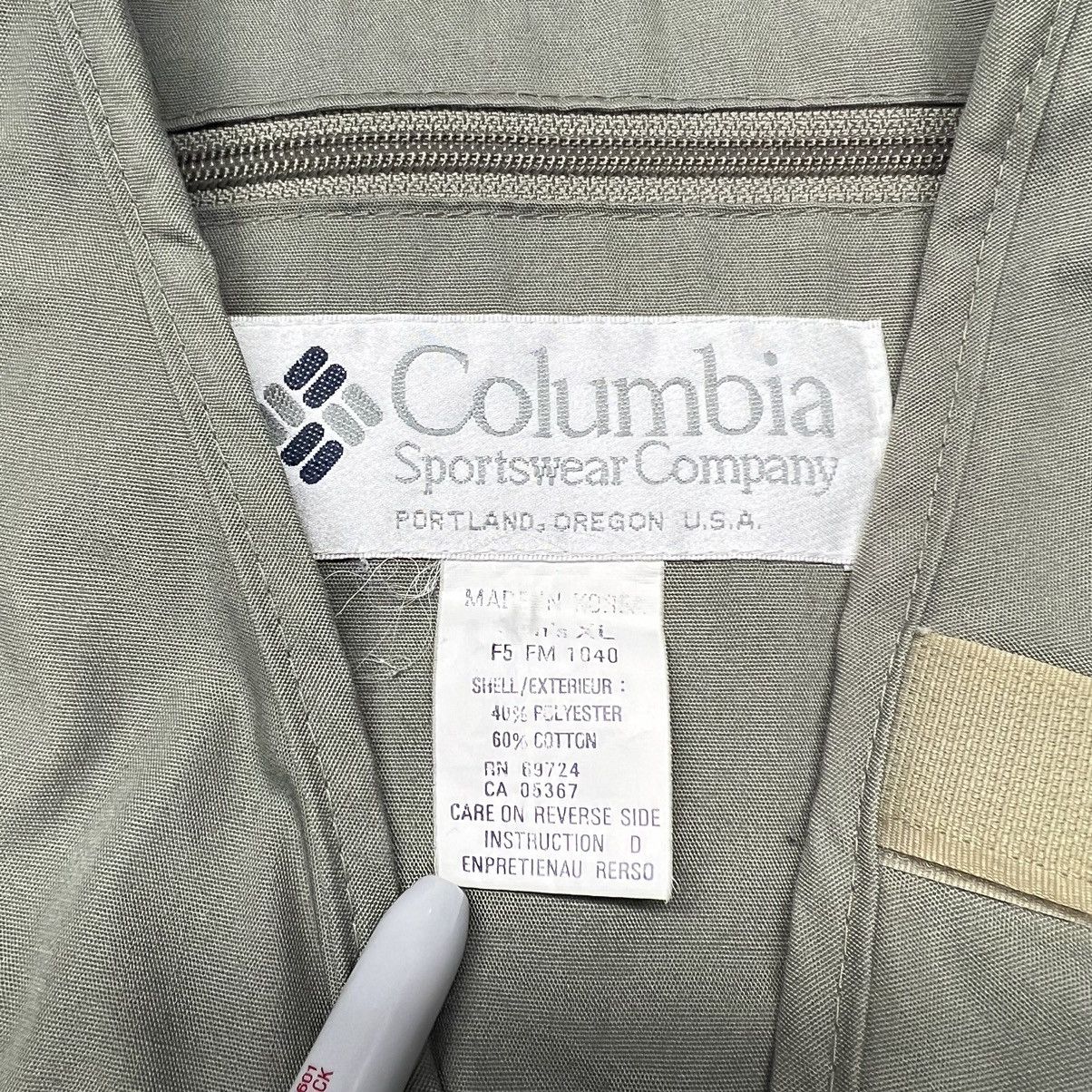 Columbia × Vintage VTG Columbia Fishing Vest Green PFG Pocket Outdoor Hunting Size US XL / EU 56 / 4 - 7 Thumbnail