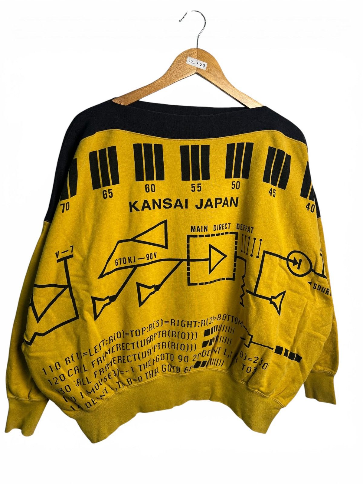 Kansai Yamamoto Vintage 80s Rare Kansai Yamamoto Bold’ Direction Bold Print Size US XL / EU 56 / 4 - 1 Thumbnail