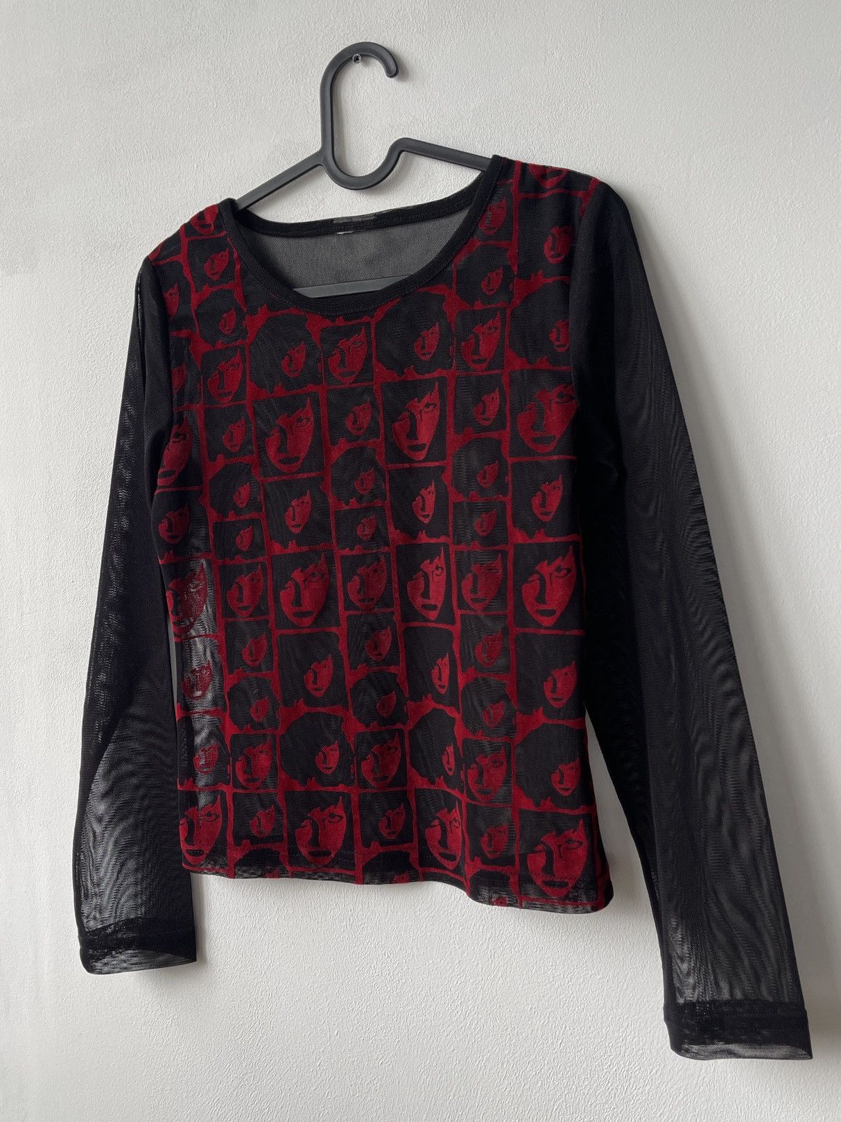 Japanese Brand × Vintage Vintage Mesh Face Top size XS/S Size S / US 4 / IT 40 - 1 Thumbnail