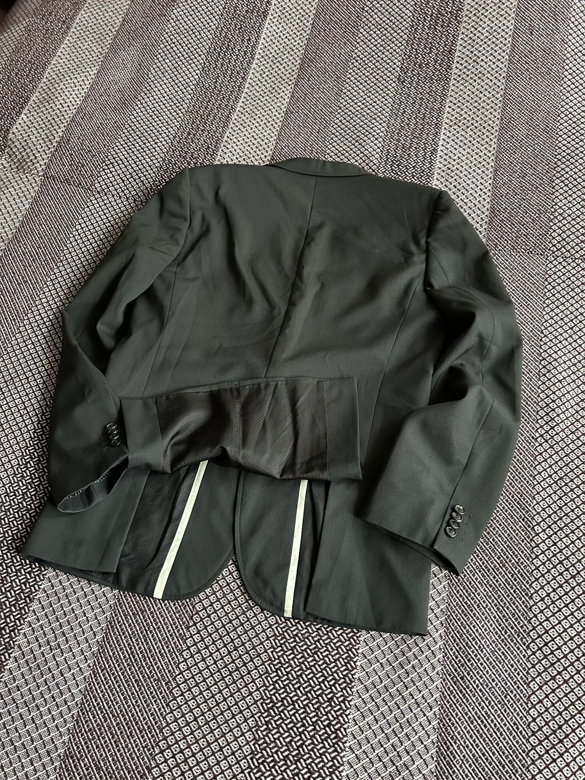 Hugo Boss Hugo Boss Virgin Wool & Polyester Solid Blazer Size 38R Mens Size 38R - 11 Thumbnail