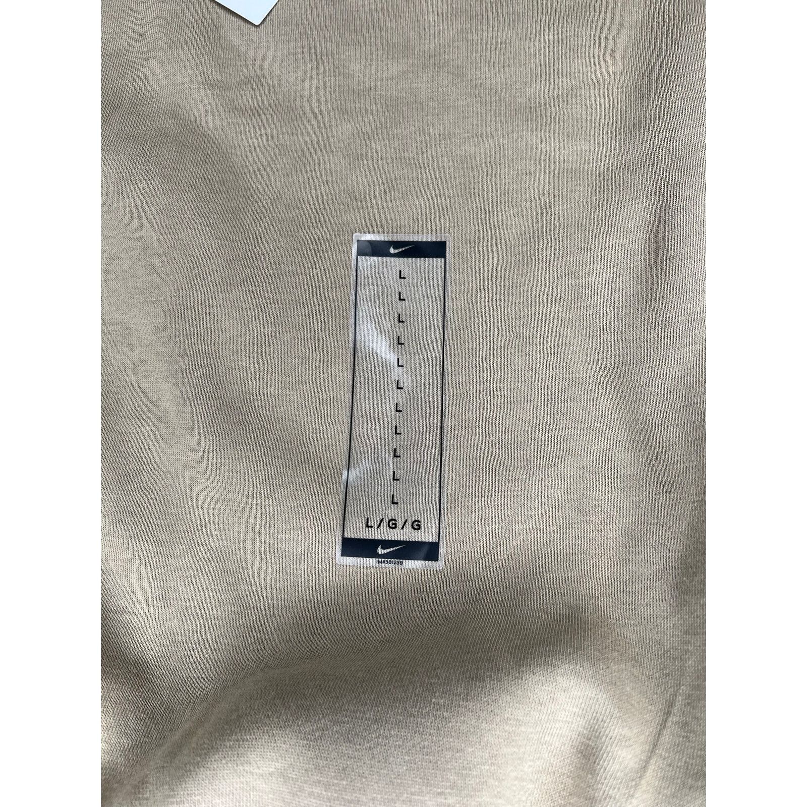 Nike Nike Fleece Crew-Neck Sweatshirt Khaki/White Size US L / EU 52-54 / 3 - 7 Thumbnail