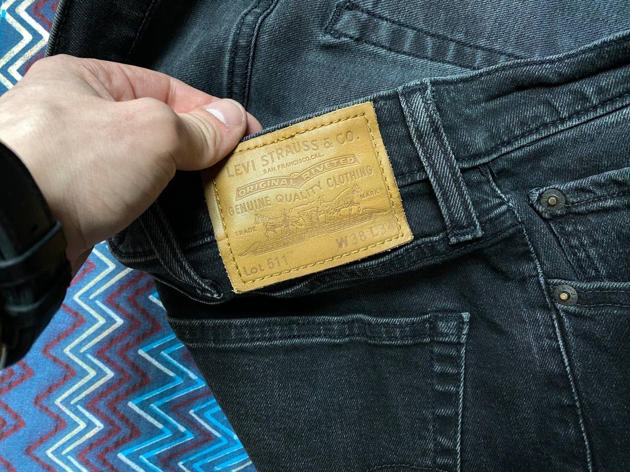 Levi's × Vintage Vintage Y2K Levi’s 511 Faded Black Grunge Opium Denim Jeans Size US 38 / EU 54 - 2 Thumbnail