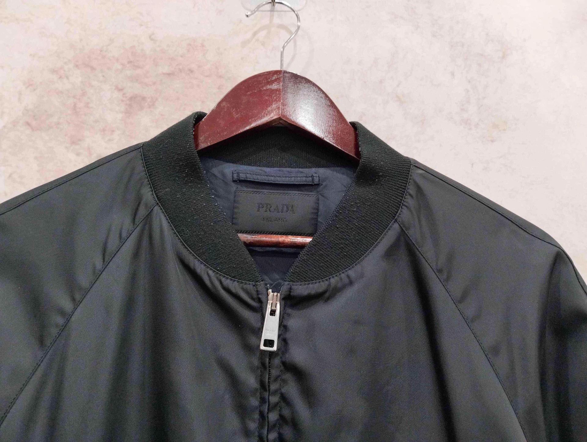 Prada Prada black baseball jacket size 54 Size US L / EU 52-54 / 3 - 3 Thumbnail