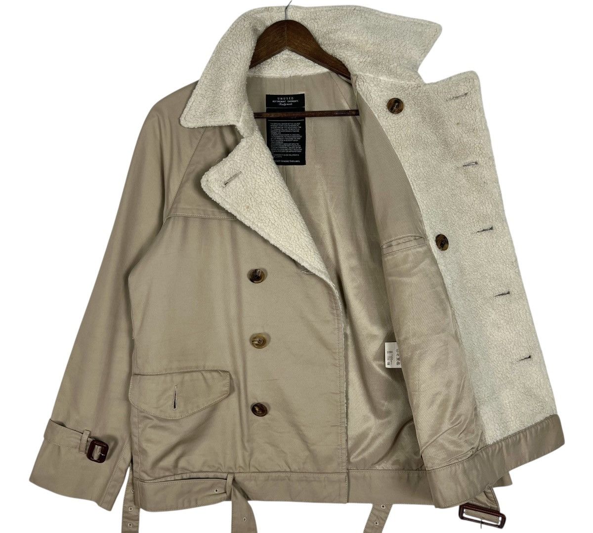 Unused UNUSED Double Collar Sherpa Jacket Size US L / EU 52-54 / 3 - 4 Thumbnail