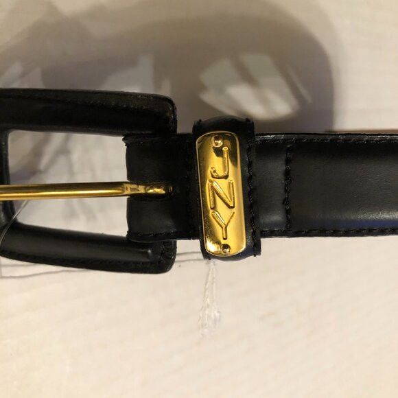 Jones New York Jones New York women's new black leather belt size: L Size ONE SIZE - 2 Thumbnail