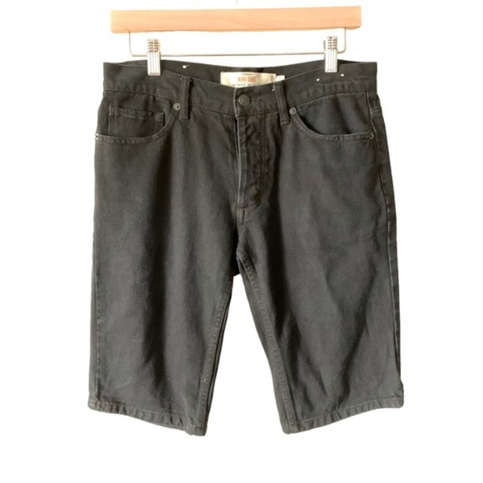 Topman Topman Men’s Black Denim Shorts Jordan Size 30 Size US 30 / EU 46 - 2 Thumbnail