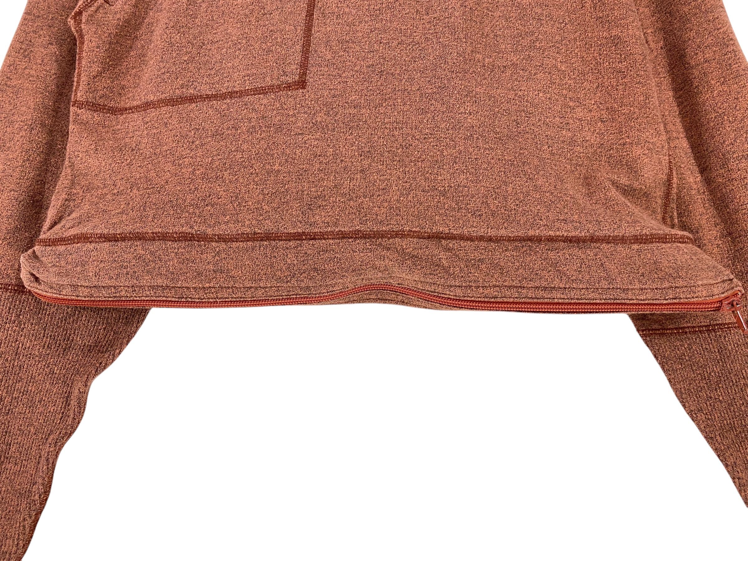Designer × Issey Miyake 80s Issey miyake logo asymmetrical zipper cropped sweater Size S / US 4 / IT 40 - 7 Thumbnail
