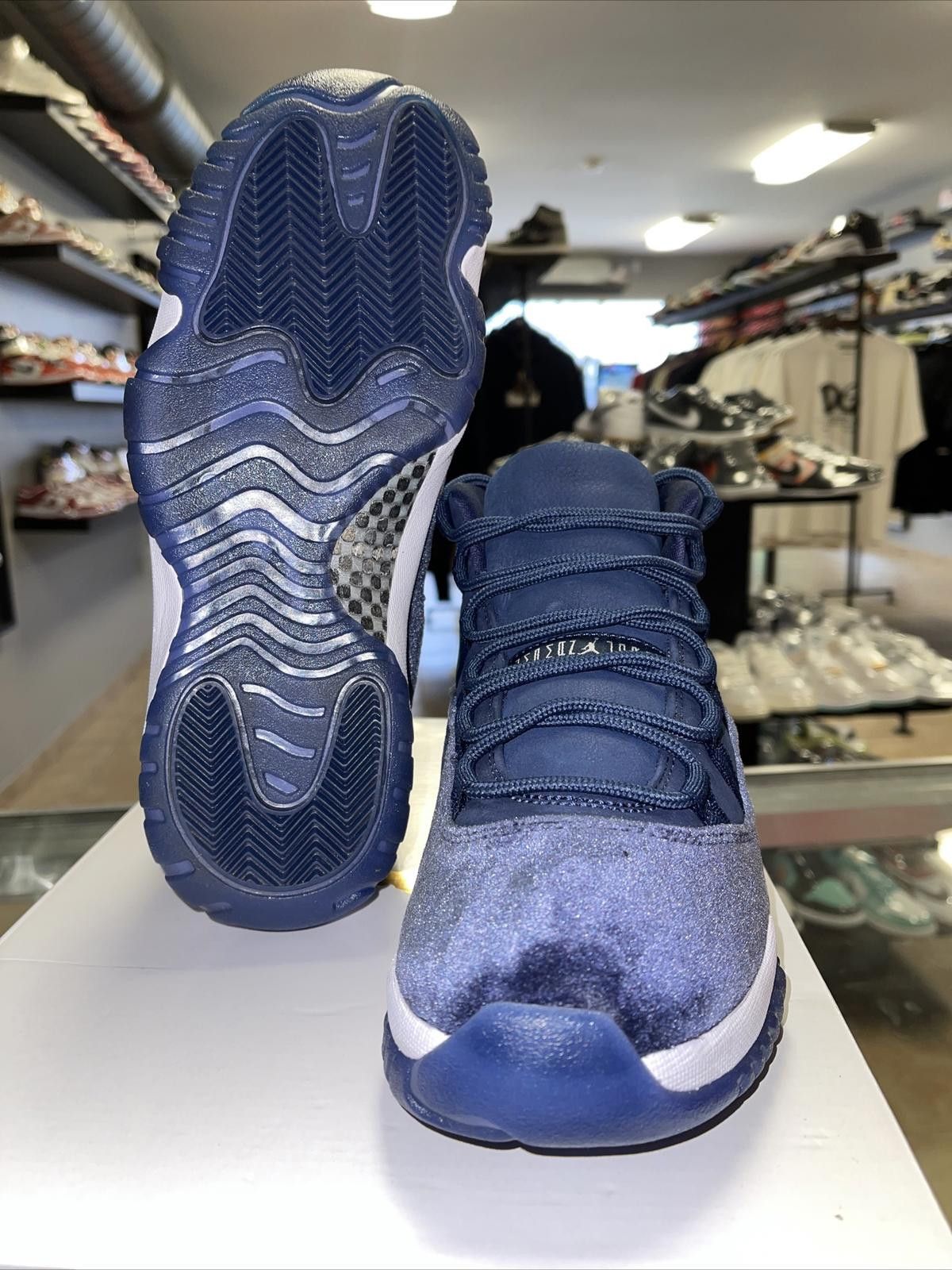 Jordan Brand Size 9.5w - Jordan 11 Retro Navy Velvet 2022, AR0715-441 Size US 9.5 / IT 39.5 - 6 Thumbnail