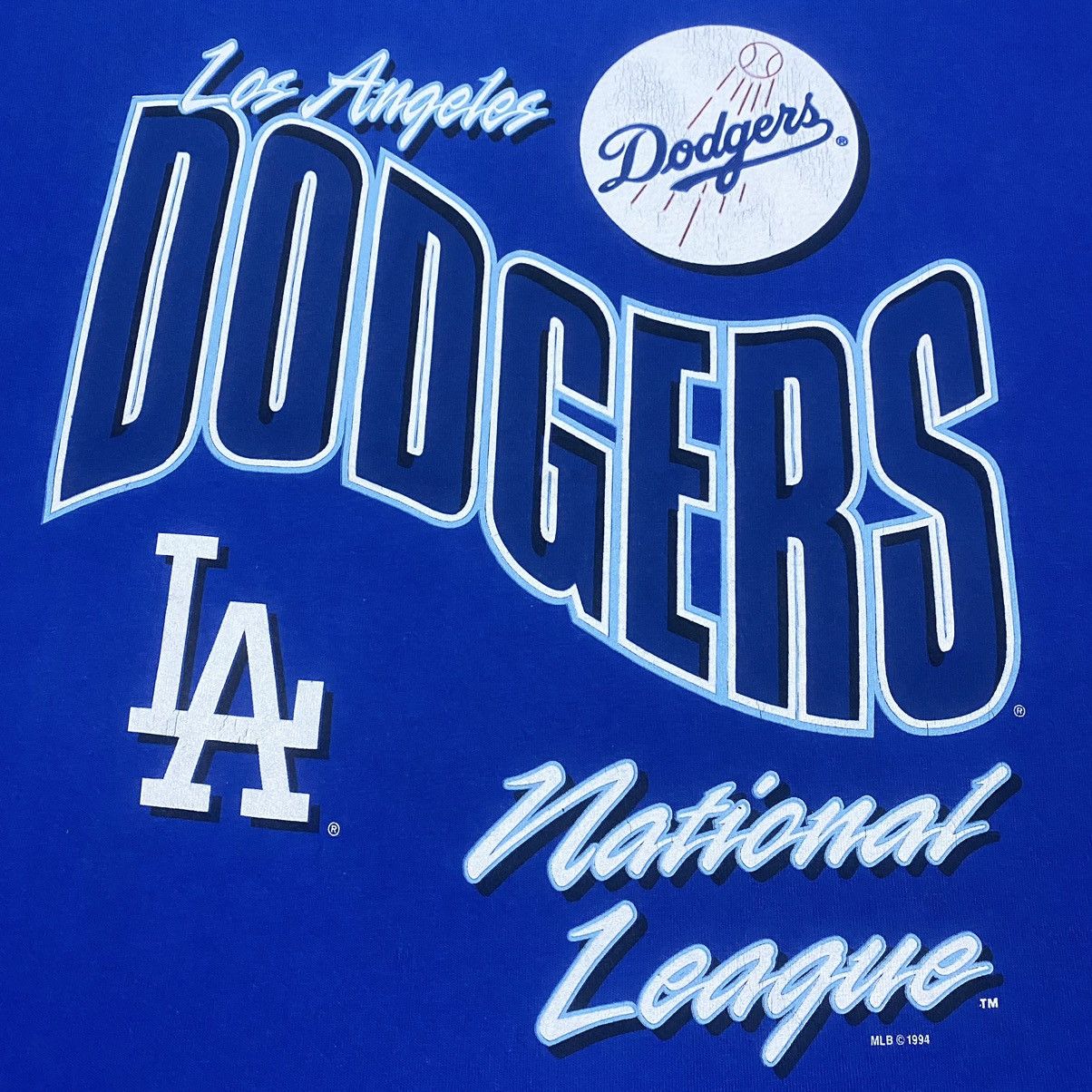 MLB × Vintage Rare‼️🔥Vintage MLB Dodgers Los Angeles T-Shirt Size US L / EU 52-54 / 3 - 6 Thumbnail