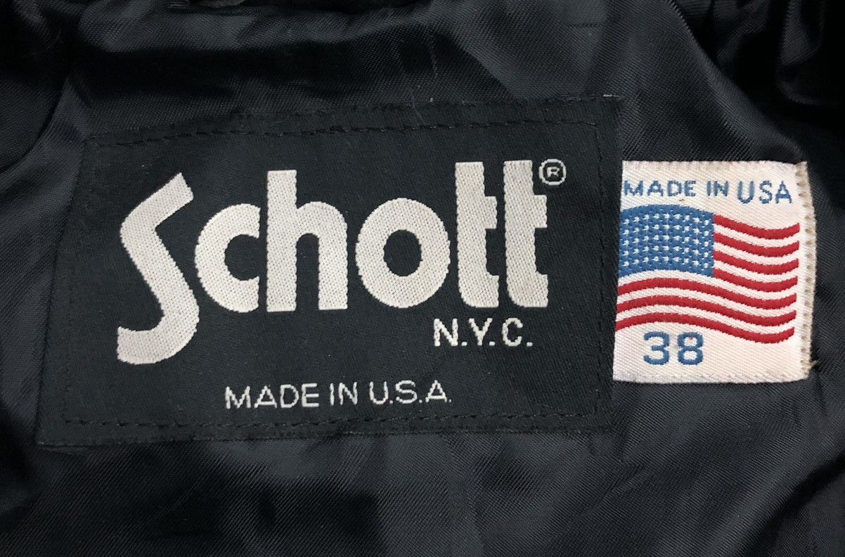 Schott × Vintage Vintage Schott N.Y.C. Made In Usa Long Coats Hoodie Size XL / US 12-14 / IT 48-50 - 11 Thumbnail