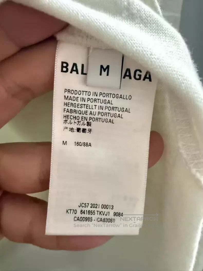 Balenciaga Balenciaga White Coke Wave Embroidered Short Sleeve Size US M / EU 48-50 / 2 - 4 Thumbnail