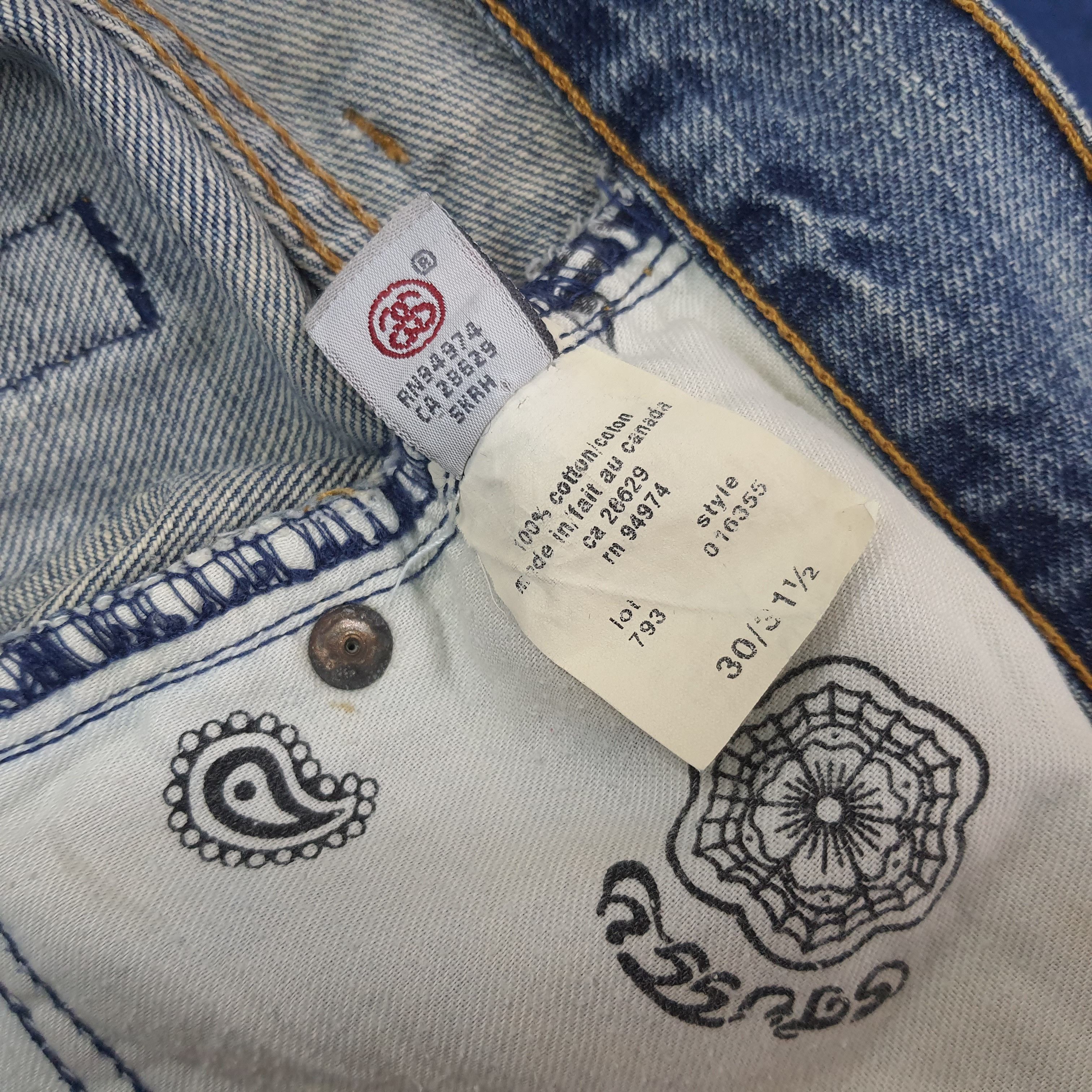 Stussy Vintage Stussy Rough n Rugged Denim Custom Logo Jeans C228N9 Size US 31 - 10 Thumbnail