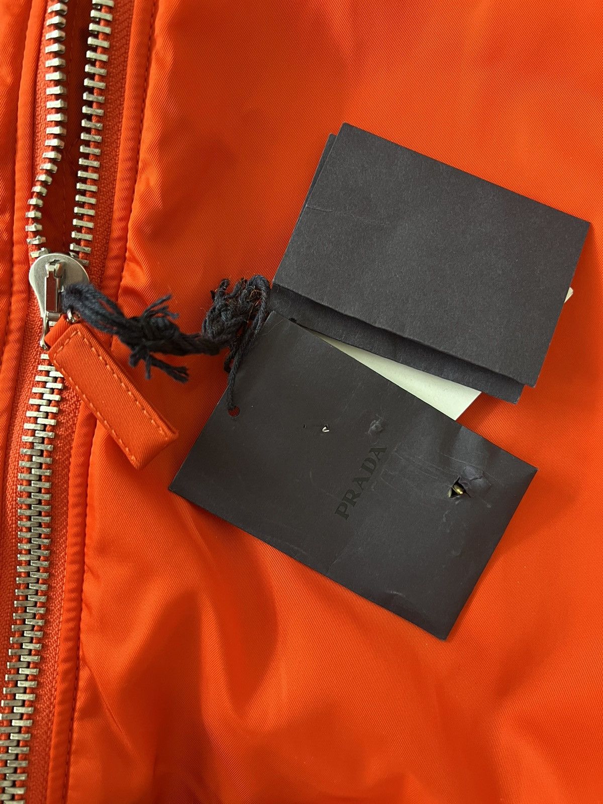 Prada $6.8k Prada Faux-fur Trim Bomber Coat In Orange Size US S / EU 44-46 / 1 - 13 Thumbnail