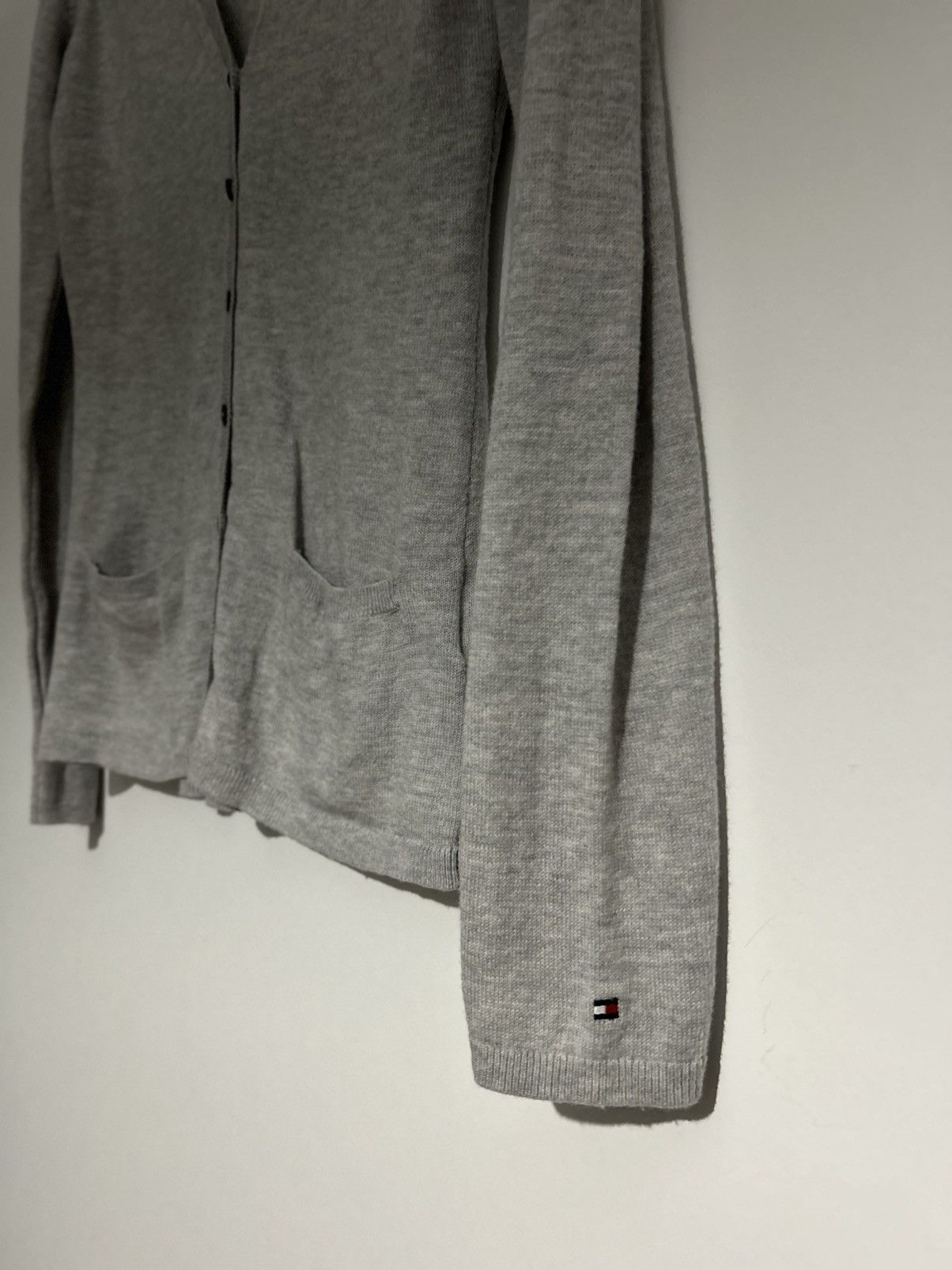 Tommy Hilfiger Cardigan Tommy Hilfiger grey XS 34 sweather Size XS / US 0-2 / IT 36-38 - 2 Thumbnail