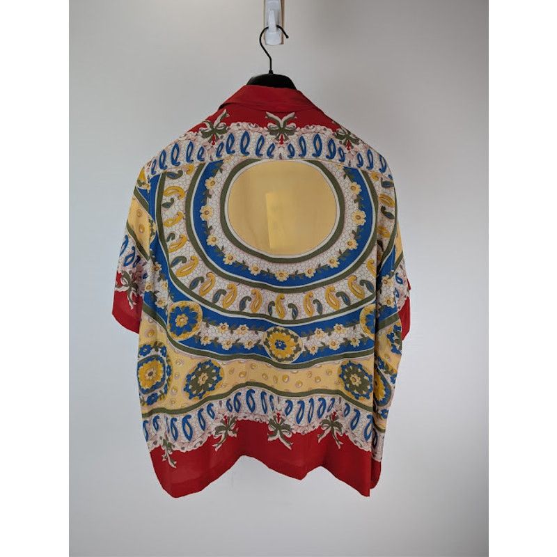 Bode o1rshd1 Bricolage Short Sleeve Shirt in Red Size US XXL / EU 58 / 5 - 10 Thumbnail