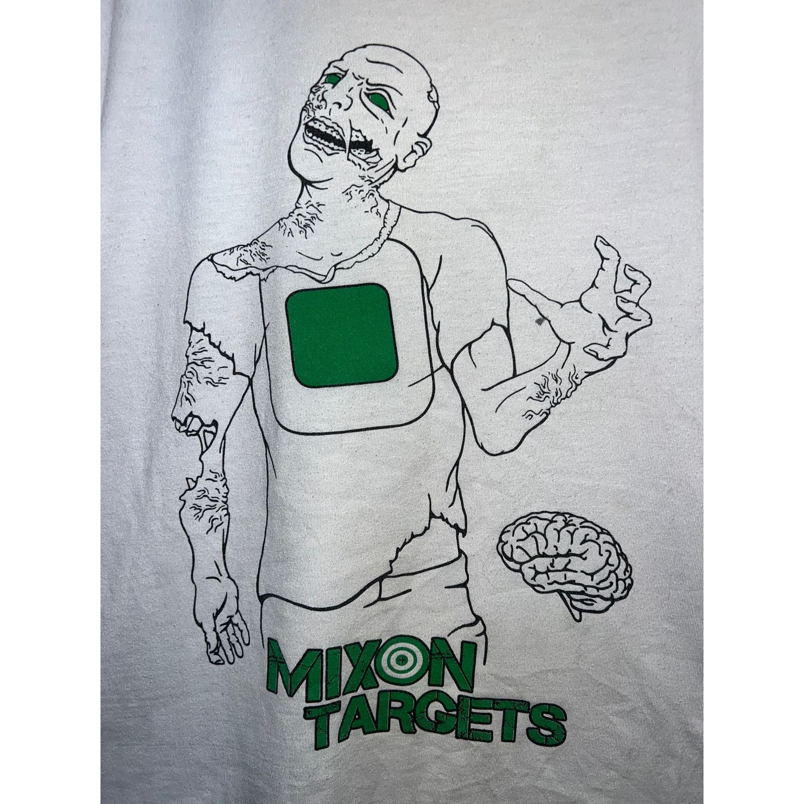 Vintage Mixon Targets Shirt Zombie Graphic Muscle Memory White Tee M Size US M / EU 48-50 / 2 - 2 Thumbnail