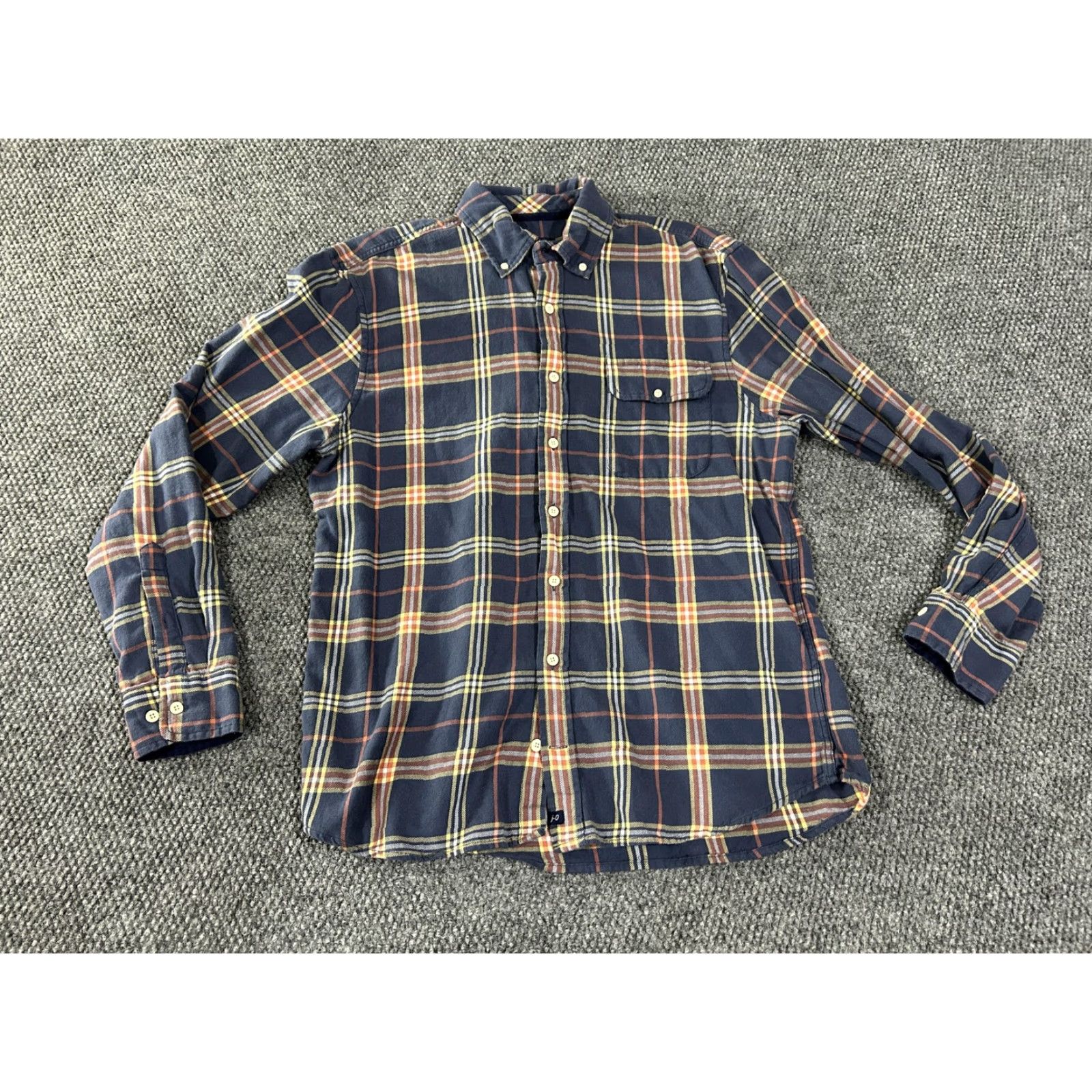johnnie-O johnnie-O Shirt Mens Large Blue Plaid Flannel Long Sleeve Button Front Casual Size US L / EU 52-54 / 3 - 2 Thumbnail
