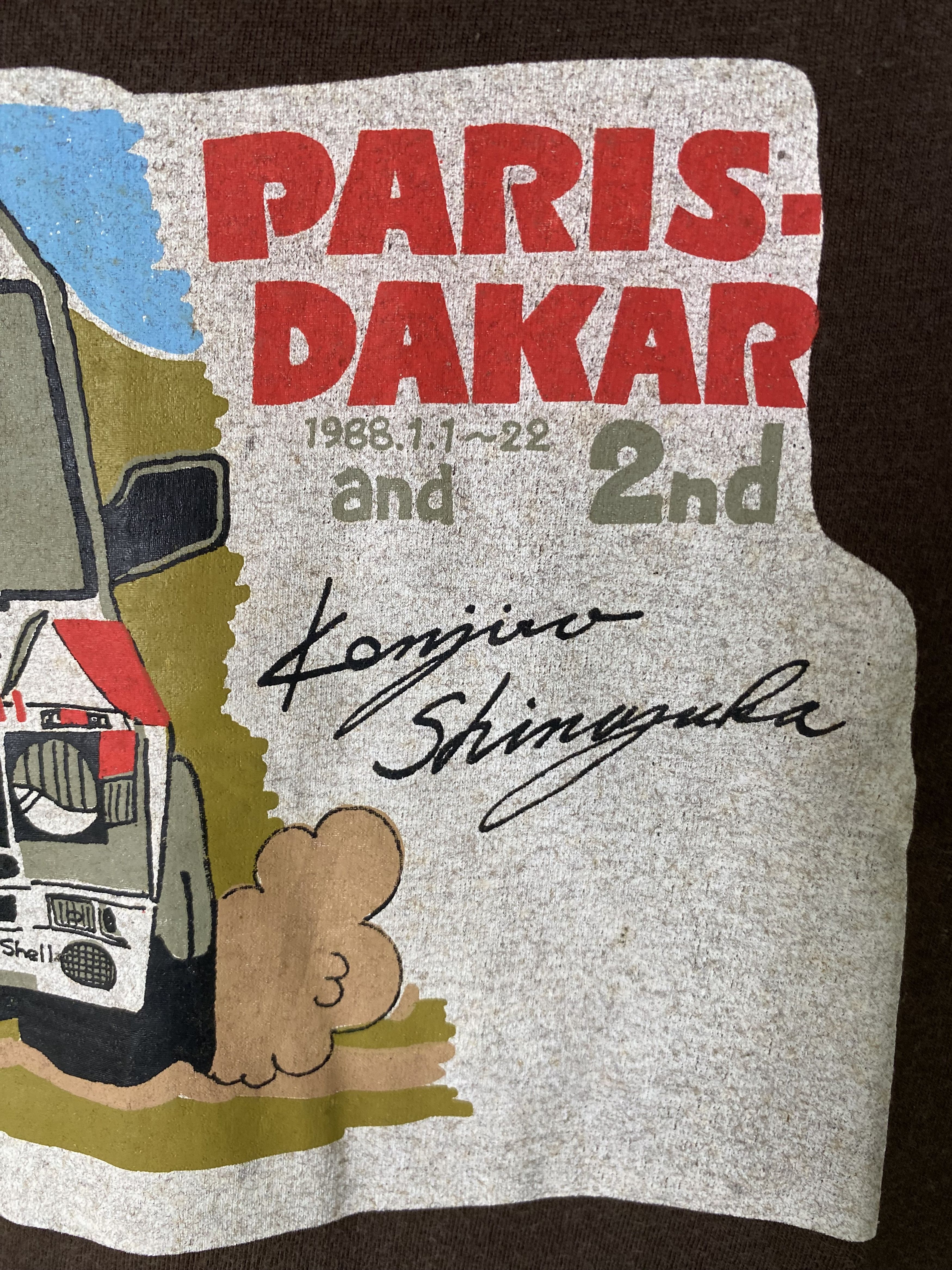 Vintage 80s Mitsubishi pajero paris dakar rally vintage tshirt Size US S / EU 44-46 / 1 - 6 Thumbnail