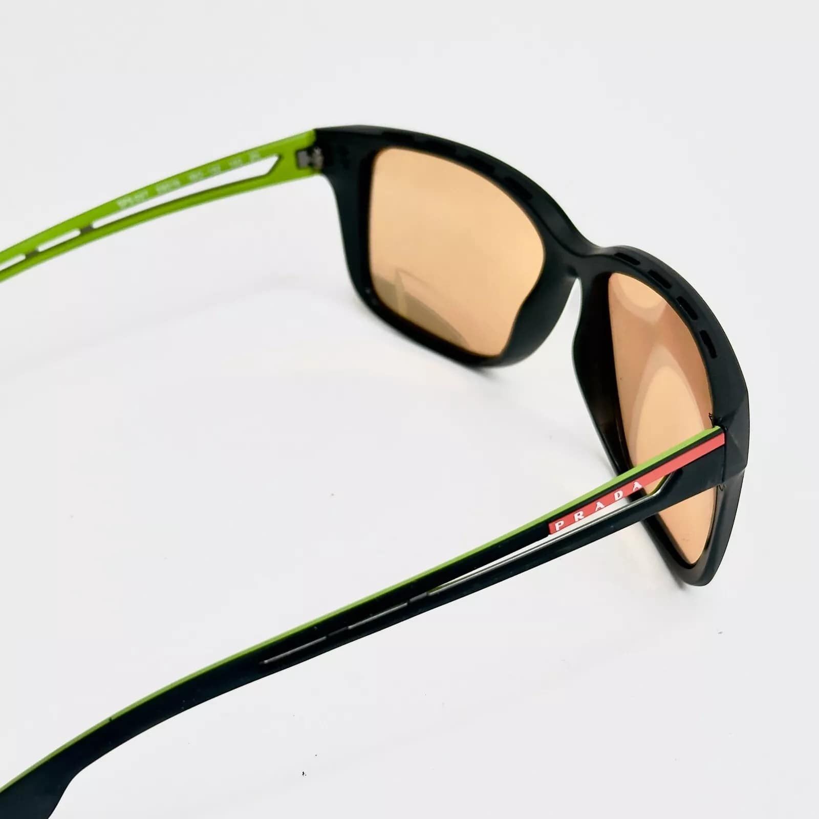 Prada PRADA 03T LINEA ROSSA PS03TS Black Yellow Sport Sunglasses Size ONE SIZE - 5 Thumbnail