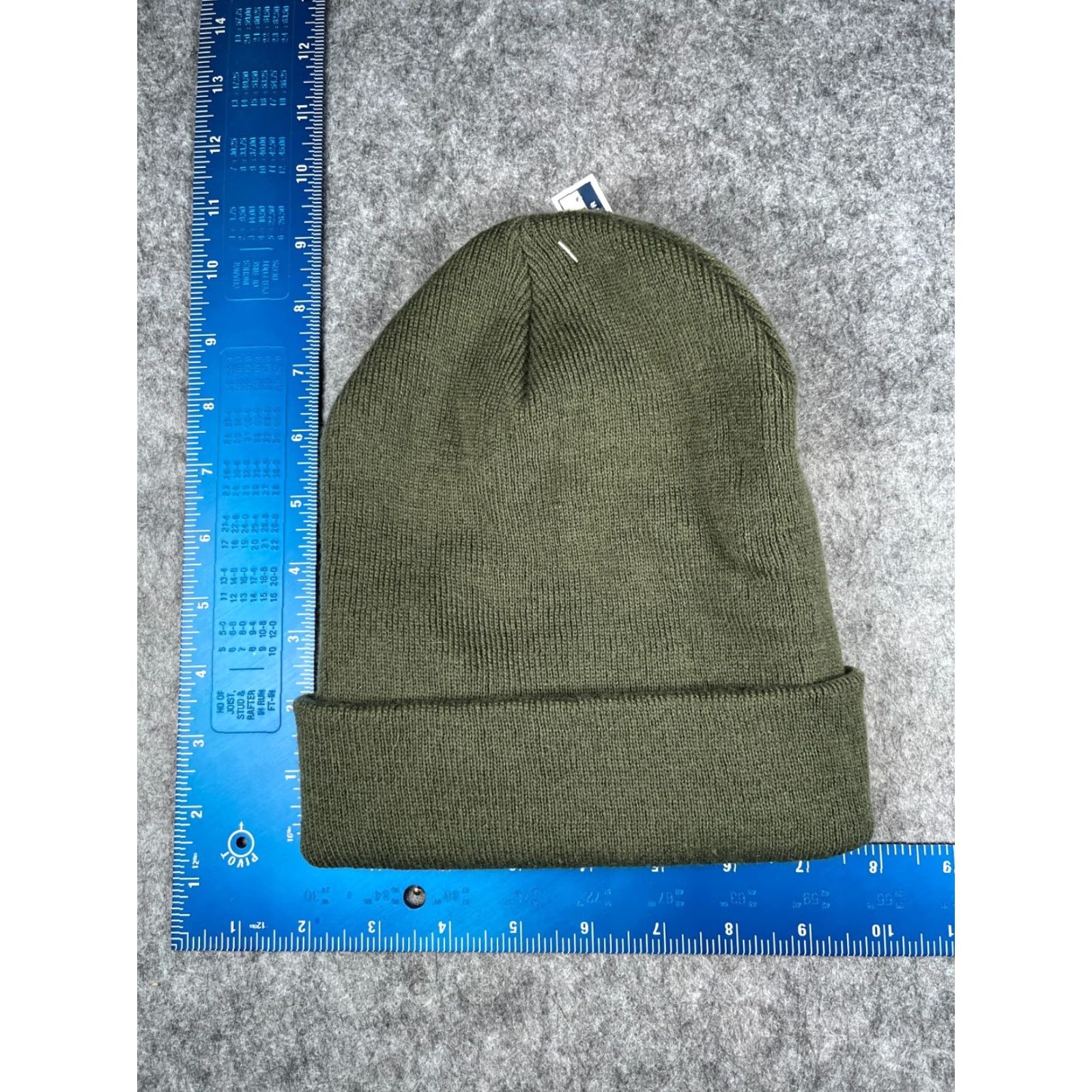 Vintage Beechfield Beanie Toque Adult One Size Green Knit 100% Acrylic S Logo Ski NEW Hat Mens Boys Mens Size ONE SIZE - 4 Thumbnail
