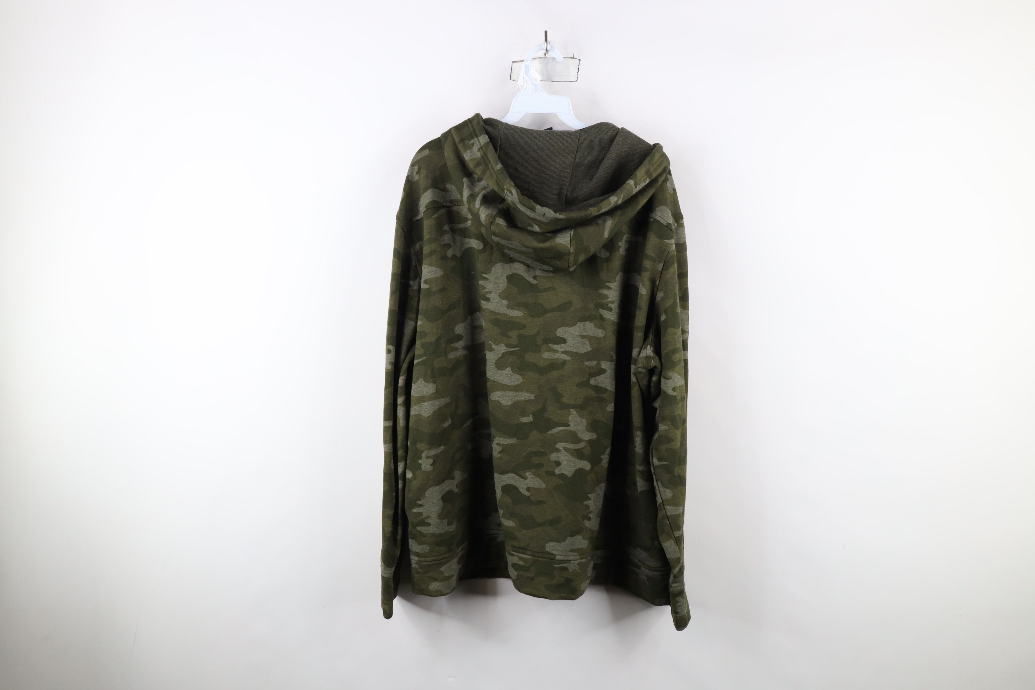 Vintage Vintage 90s Y2K Streetwear Camouflage Full Zip Sweatshirt Size US XXL / EU 58 / 5 - 11 Thumbnail