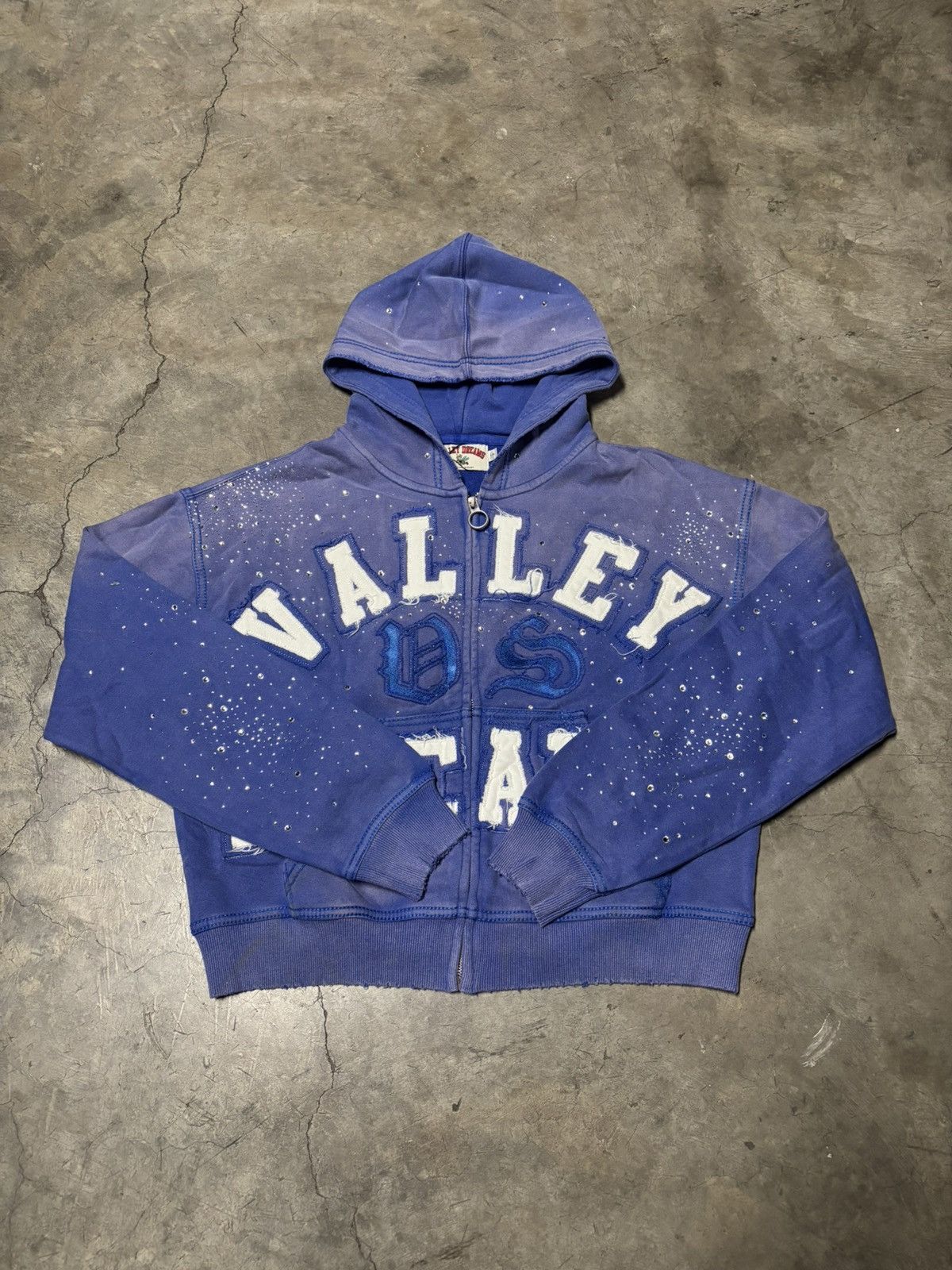 Vale Vale Forever Classico Zip Up Hoodie (Blue) | Grailed