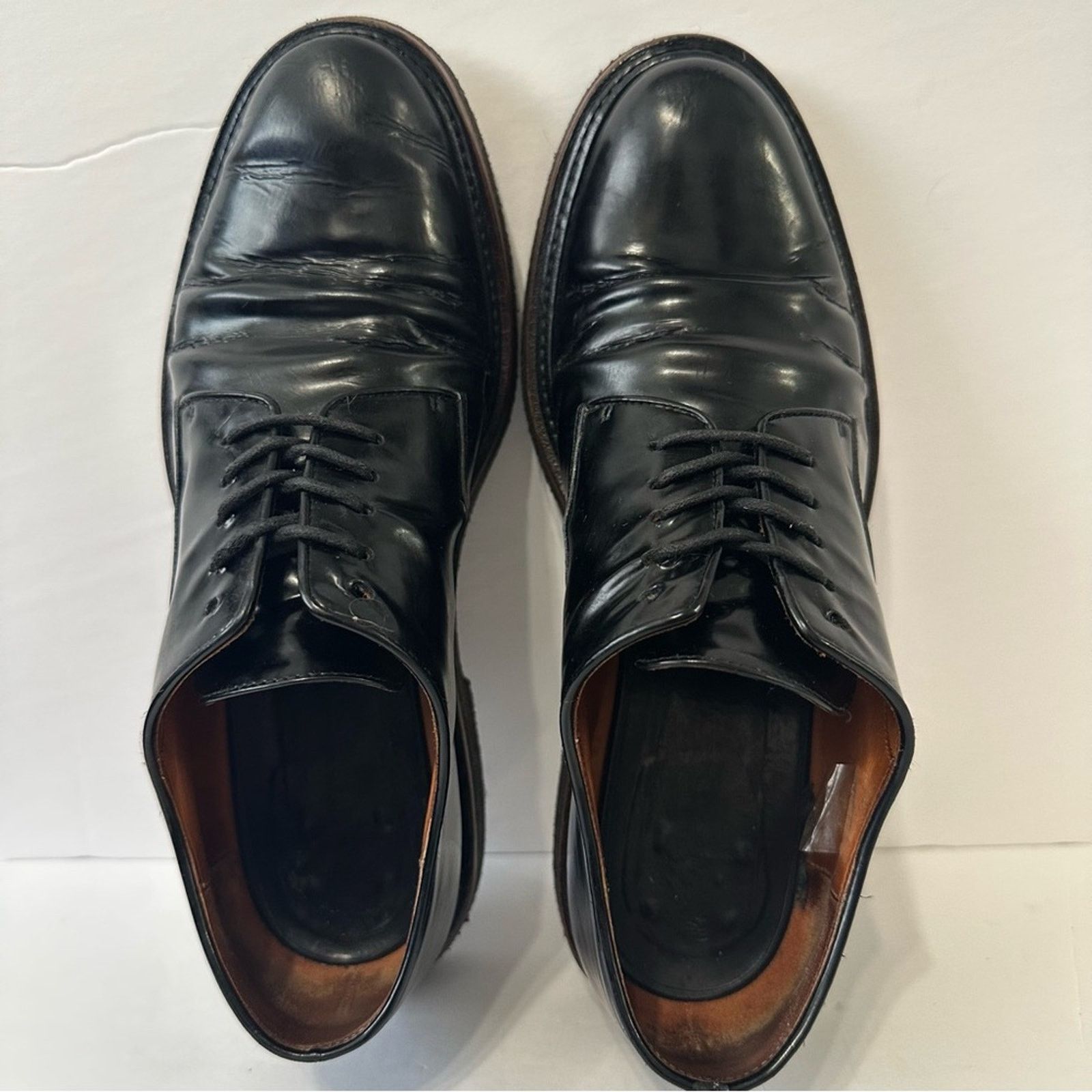 Dries Van Noten 90s style Black Patent Leather Oxford Shoes EU 37.5 Platform Size US 7.5 / IT 37.5 - 7 Thumbnail