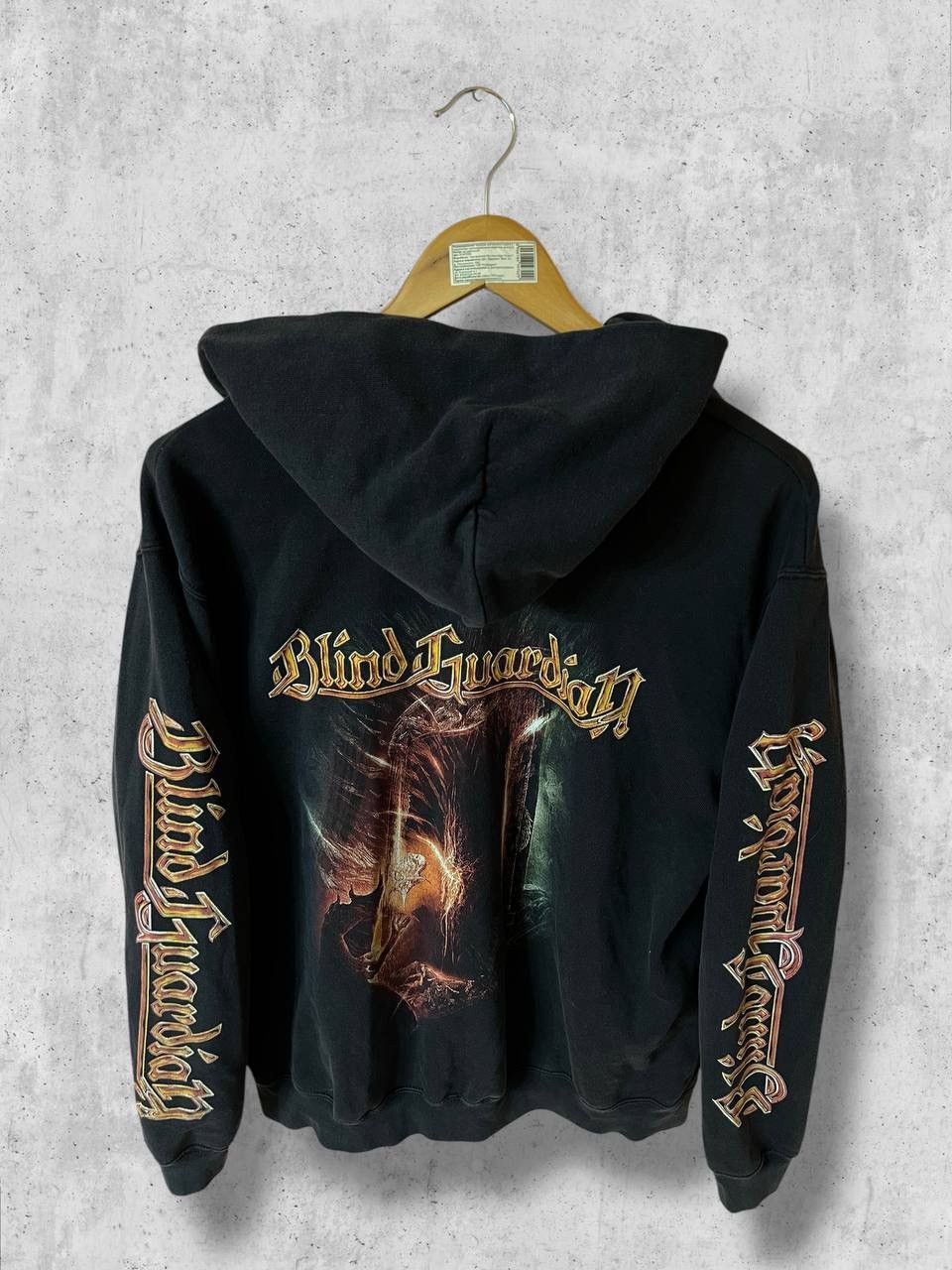 Band Tees BLIND GUARDIAN 00s Vintage Zip Hoodie Band Tour Broken ZIPPE Size US L / EU 52-54 / 3 - 2 Thumbnail