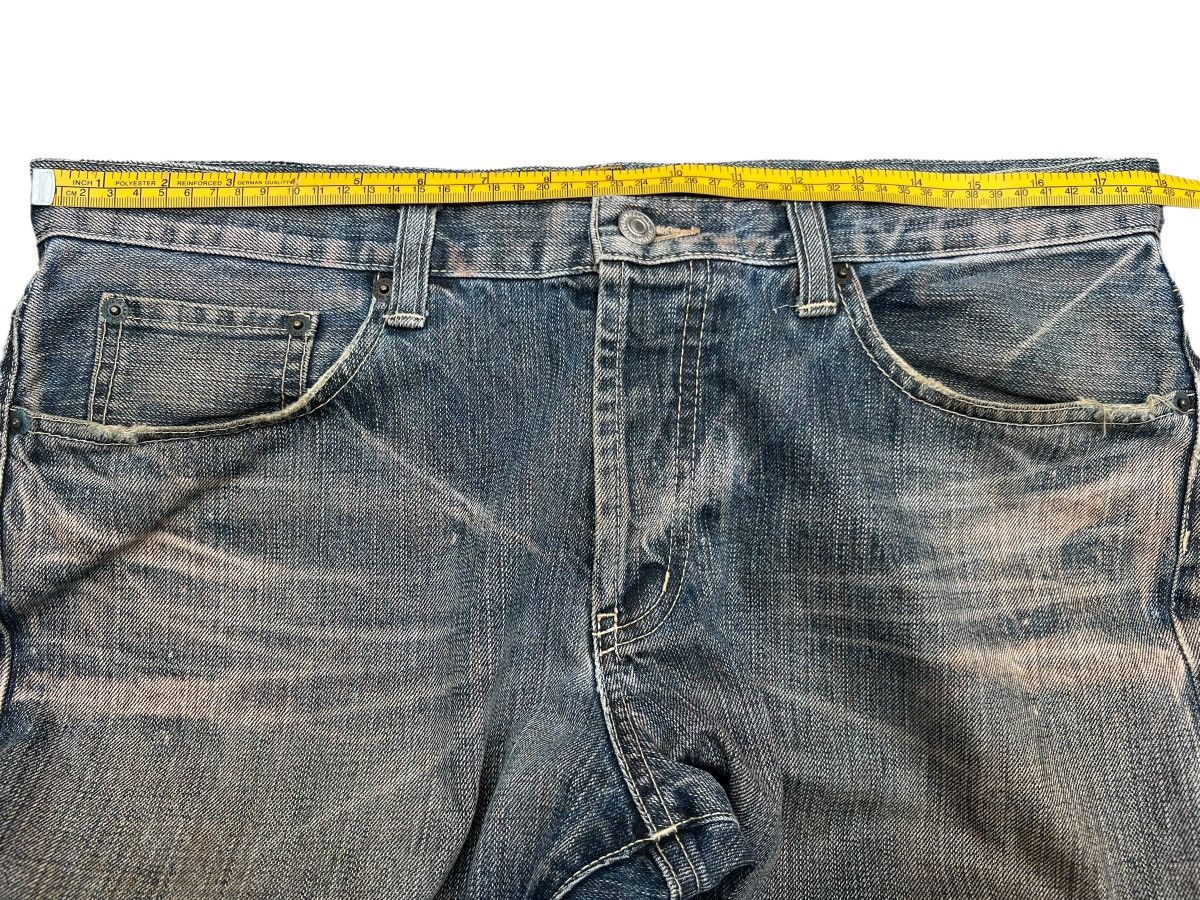 Takeo Kikuchi Takeo Kikuchi Japan Mudwash Straight Cut Denim Jeans 36x32 Size US 36 / EU 52 - 10 Thumbnail
