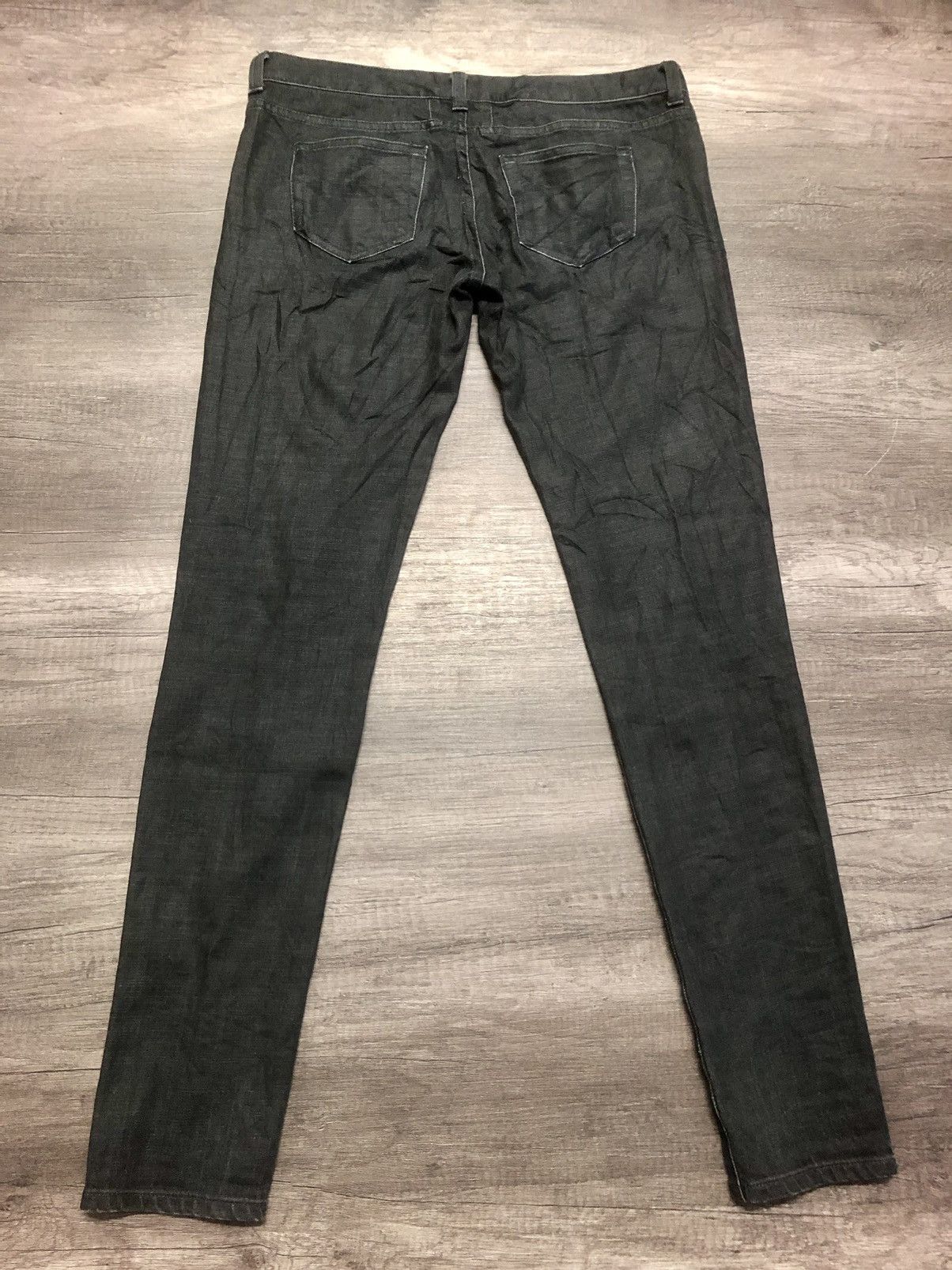 Hedi Slimane × Saint Laurent Paris SAINT LAURENT D01 PARIS BLACK DENIM Size 32" / US 10 / IT 46 - 8 Thumbnail